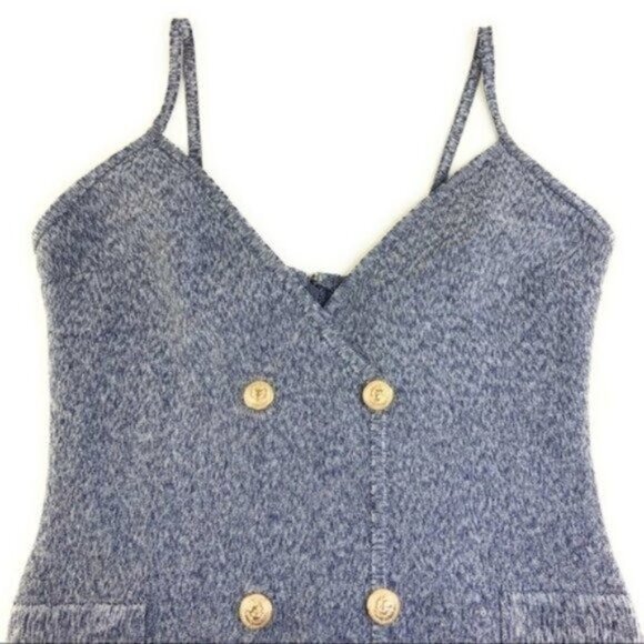 By the Way Heathered Blue Nautical Bandage Mini Dress - Picture 6 of 8